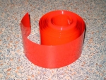 Schrumpfschlauch, 68mm flach, rot 64040